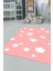 Dijital Baskılı Kaymaz Yıkanabilir Bulut Desenli Çocuk Odası Halısı, Çocuk-08-Pembe, 1