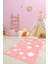 Dijital Baskılı Kaymaz Yıkanabilir Bulut Desenli Çocuk Odası Halısı, Çocuk-08-Pembe, 2