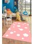 Dijital Baskılı Kaymaz Yıkanabilir Bulut Desenli Çocuk Odası Halısı, Çocuk-08-Pembe, 5