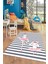 Dijital Baskılı Kaymaz Yıkanabilir Balerin Kız Desenli Çocuk Odası Halısı, Çocuk-09-Gri, 4