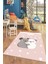 Dijital Baskılı Kaymaz Yıkanabilir Kuala Desenli Çocuk Odası Halısı, Çocuk-22-Pembe, 2