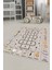 Sek Sek Desen Ingilizce Öğretici Eğitici Çocuk Odası Oyun Halısı, Çocuk-36-Gri, 4