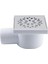 Yer Süzgeci Banyo Izgara Lavabo Pis Su Gideri Kapak Yandan Çıkışlı Yer Sifon Metal Plastik 50 mm 3