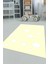 Dijital Baskılı Kaymaz Yıkanabilir Bulut Desenli Çocuk Odası Halısı, Çocuk-08-Sarı, 1