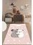Dijital Baskılı Kaymaz Yıkanabilir Kuala Desenli Çocuk Odası Halısı, Çocuk-22-Pembe, 4