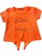 4- 8 Yaş Kız Çocuk Ikili Takım Neon Dance Baskılı T-Shirt 7 Yaş Turuncu 2