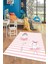 Dijital Baskılı Kaymaz Yıkanabilir Balerin Kız Desenli Çocuk Odası Halısı, Çocuk-09-Pembe, 4