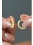 925 Ayar Gümüş Gold Kaplama Toplu 15 mm Halka Küpe 1