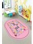 Ingilizce Harf ve Hayvan Temalı Eğitici Oval Çocuk Odası Oyun Halısı, O-Çocuk-44-Pembe, 5
