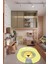Dijital Baskılı Kaymaz Yıkanabilir Zürafa Desenli Oval Çocuk Odası Halısı, O-Çocuk-25-Sarı, 5