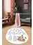Dijital Kaymaz Yıkanabilir Çarpım Tablosu Desenli Oval Çocuk Odası Halısı, O-Çocuk-05-Beyaz, 1