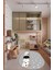 Sevimli Kediler Baskılı Yıkanabilir Kaymaz Oval Çocuk Odası Halısı, O-Çocuk-49-Gri, 1