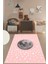 Dijital Baskılı Kaymaz Taban Yıkanabilir Yıldız Ay Desen Çocuk Odası Halısı, Çocuk-27-Pembe, 3