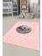 Dijital Baskılı Kaymaz Taban Yıkanabilir Yıldız Ay Desen Çocuk Odası Halısı, Çocuk-27-Pembe, 5