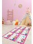 Çarpım Tablosu Temalı Yıkanabilir Eğitici Çocuk Odası Oyun Halısı, Çocuk-45-Pembe, 3