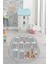 Dijital Kaymaz Yıkanabilir Çarpım Tablosu Desenli Oval Çocuk Odası Halısı, O-Çocuk-05-Gri, 3