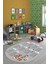 Dijital Kaymaz Yıkanabilir Çarpım Tablosu Desenli Oval Çocuk Odası Halısı, O-Çocuk-05-Gri, 5