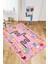 Ingilizce Harf ve Hayvan Temalı Eğitici Çocuk Odası Oyun Halısı, Çocuk-44-Pembe, 2