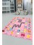 Ingilizce Harf ve Hayvan Temalı Eğitici Çocuk Odası Oyun Halısı, Çocuk-44-Pembe, 3