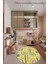 Dijital Baskılı Kaymaz Taban Yıkanabilir Renkli Oval Çocuk Odası Halısı, O-Çocuk-26-Sarı, 4