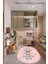 Dijital Baskılı Kaymaz Yıkanabilir Seksek Eğitici Oval Çocuk Odası Oyun Halısı, O-Çocuk-31-Pembe, 4