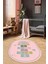 Dijital Baskılı Kaymaz Yıkanabilir Seksek Eğitici Oval Çocuk Odası Oyun Halısı, O-Çocuk-31-Pembe, 5