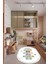 Dijital Baskılı Kaymaz Yıkanabilir Seksek Eğitici Oval Çocuk Odası Oyun Halısı, O-Çocuk-31-Beyaz, 4