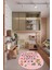Dijital Baskılı Kaymaz Yıkanabilir Alfabe Eğitici Oval Çocuk Odası Oyun Halısı, O-Çocuk-33-Pembe, 3