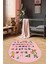 Dijital Baskılı Kaymaz Yıkanabilir Alfabe Eğitici Oval Çocuk Odası Oyun Halısı, O-Çocuk-33-Pembe, 4