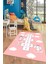 Dijital Baskılı Kaymaz Yıkanabilir Seksekli Bulutlu Çocuk Odası Halısı, Çocuk-04-Pembe, 5