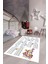 Dijital Baskılı Kaymaz Yıkanabilir Çarpım Tablosu Desenli Çocuk Odası Halısı, Çocuk-05-Beyaz, 4