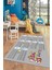 Dijital Baskılı Kaymaz Yıkanabilir Çarpım Tablosu Desenli Çocuk Odası Halısı, Çocuk-05-Gri, 5