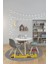 Dijital Kaymaz Yıkanabilir Otobüs Safari Desenli Yuvarlak Çocuk Odası Halısı, Y-Çocuk-01-Sarı, 1