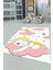 Dijital Baskılı Kaymaz Yıkanabilir Sevimli Ayıcık Desen Çocuk Odası Halısı, Çocuk-34-Pembe, 4