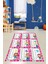Çarpım Tablosu Temalı Yıkanabilir Eğitici Çocuk Odası Oyun Halısı, Çocuk-45-Pembe, 4