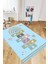 Dijital Baskılı Kaymaz Yıkanabilir Sek Sek Eğitici Çocuk Odası Oyun Halısı, Çocuk-31-Mavi, 4