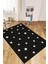 Dijital Baskılı Kaymaz Yıkanabilir Yıldız Desen Çocuk Odası Oyun Halısı, Çocuk-32-Siyah, 4