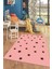 Dijital Baskılı Kaymaz Yıkanabilir Yıldız Desen Çocuk Odası Oyun Halısı, Çocuk-32-Pembe, 1