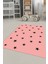 Dijital Baskılı Kaymaz Yıkanabilir Yıldız Desen Çocuk Odası Oyun Halısı, Çocuk-32-Pembe, 5