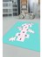 Unicornlu Sek Sek Desen Yıkanabilir Eğlenceli Çocuk Odası Oyun Halısı, Çocuk-37-Turkuaz, 4