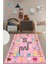 Ingilizce Harf ve Hayvan Temalı Eğitici Çocuk Odası Oyun Halısı, Çocuk-44-Pembe, 1