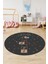 Dijital Kaymaz Yıkanabilir Sek Sek Eğlendirici Yuvarlak Çocuk Odası Halısı, Y-Çocuk-30-Antrasit, 1