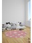 Dijital Baskılı Kaymaz Yıkanabilir Bulut Desenli Yuvarlak Çocuk Odası Halısı, Y-Çocuk-08-Pembe, 2
