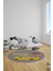 Dijital Kaymaz Yıkanabilir Otobüs Safari Desenli Yuvarlak Çocuk Odası Halısı, Y-Çocuk-01-Sarı, 2