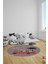 Dijital Kaymaz Yıkanabilir Otobüs Safari Desenli Yuvarlak Çocuk Odası Halısı, Y-Çocuk-01-Kırmızı, 2