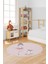 Dijital Kaymaz Yıkanabilir Balerin Kız Desenli Yuvarlak Çocuk Odası Halısı, Y-Çocuk-09-Pembe, 1