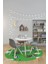 Dijital Kaymaz Yıkanabilir Bulut Uçak Desenli Yuvarlak Çocuk Odası Halısı, Y-Çocuk-23-Yeşil, 5