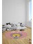 Dijital Baskılı Kaymaz Yıkanabilir Zürafa Desenli Yuvarlak Çocuk Odası Halısı, Y-Çocuk-25-Pembe, 5