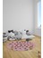 Dijital Kaymaz Yıkanabilir Alfabe Eğitici Yuvarlak Çocuk Odası Oyun Halısı, Y-Çocuk-33-Pembe, 4