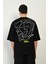 R-5760 Arka Yüz Baskılı Oversize T-Shirt 4